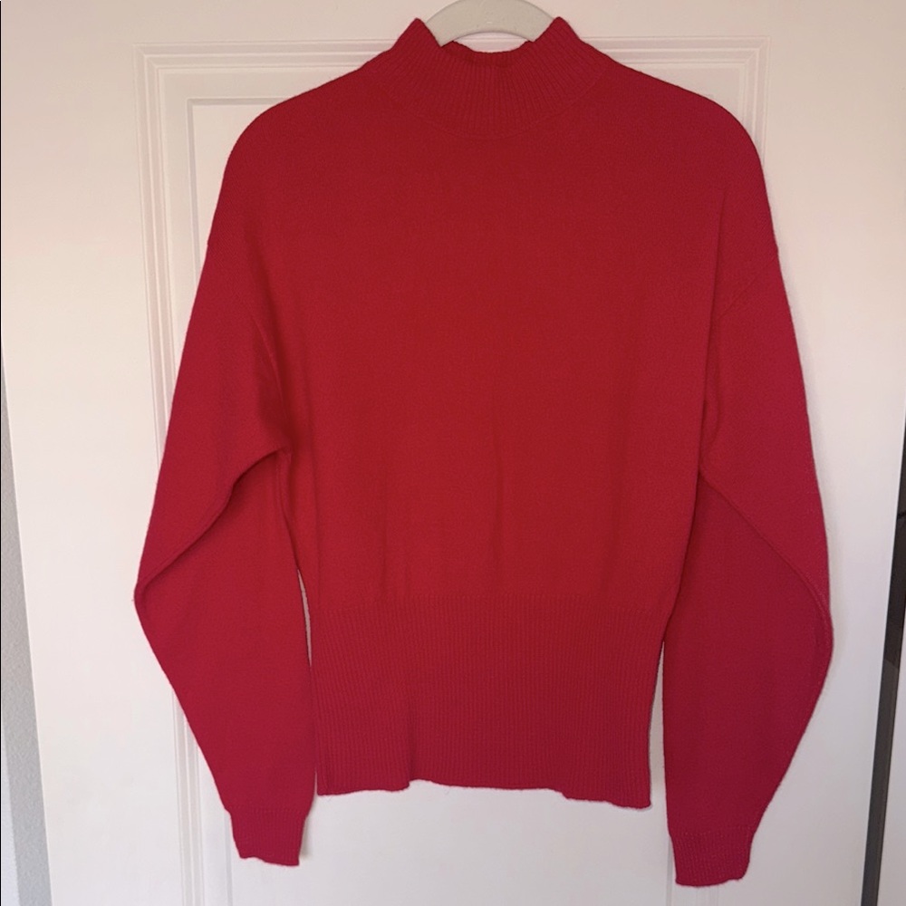 Pendleton Wool Red Mock Neck Sweater - image 1